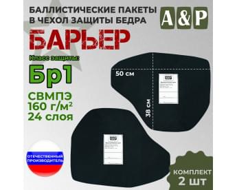 Баллистические пакеты в чехол защиты бедра "Барьер". Класс защитной структуры Бр 1.