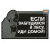 Нашивка на липучке «Стетхем: если заблудился в лесу». Размер 80х50 мм. 