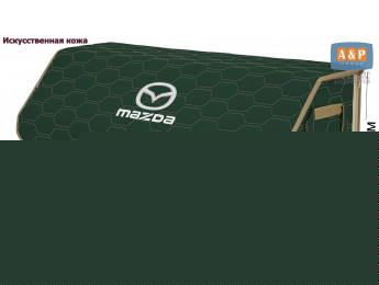 Органайзер-саквояж "Союз Премиум" в багажник Mazda (Мазда), размер XXL. Цвет: зеленый с бежевой прострочкой Соты.