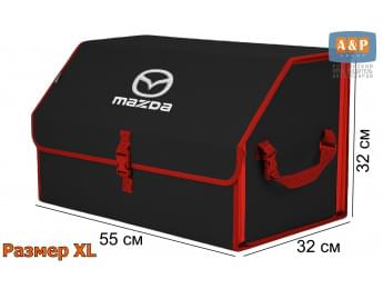 Органайзер-саквояж "Союз" в багажник Mazda (Мазда), размер XL. Цвет: черный с красной окантовкой.