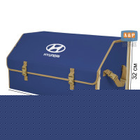 Органайзер-саквояж "Союз" в багажник Hyundai (Хендай), размер XL Plus. Цвет: синий с бежевой окантовкой.