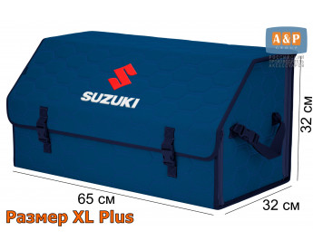 Саквояж "Союз" в багажник Suzuki (Сузуки), размер XL Plus. Цвет: синий с синей прострочкой Соты.
